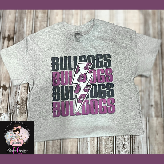 Bulldogs Lightning Bolt T-shirt